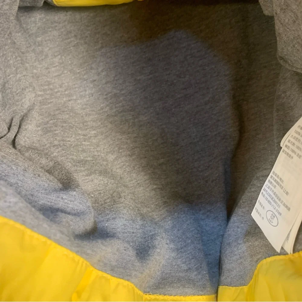 Abercrombie & Fitch Soft Yellow Puffer Jacket Zipper - Picture 10 of 13